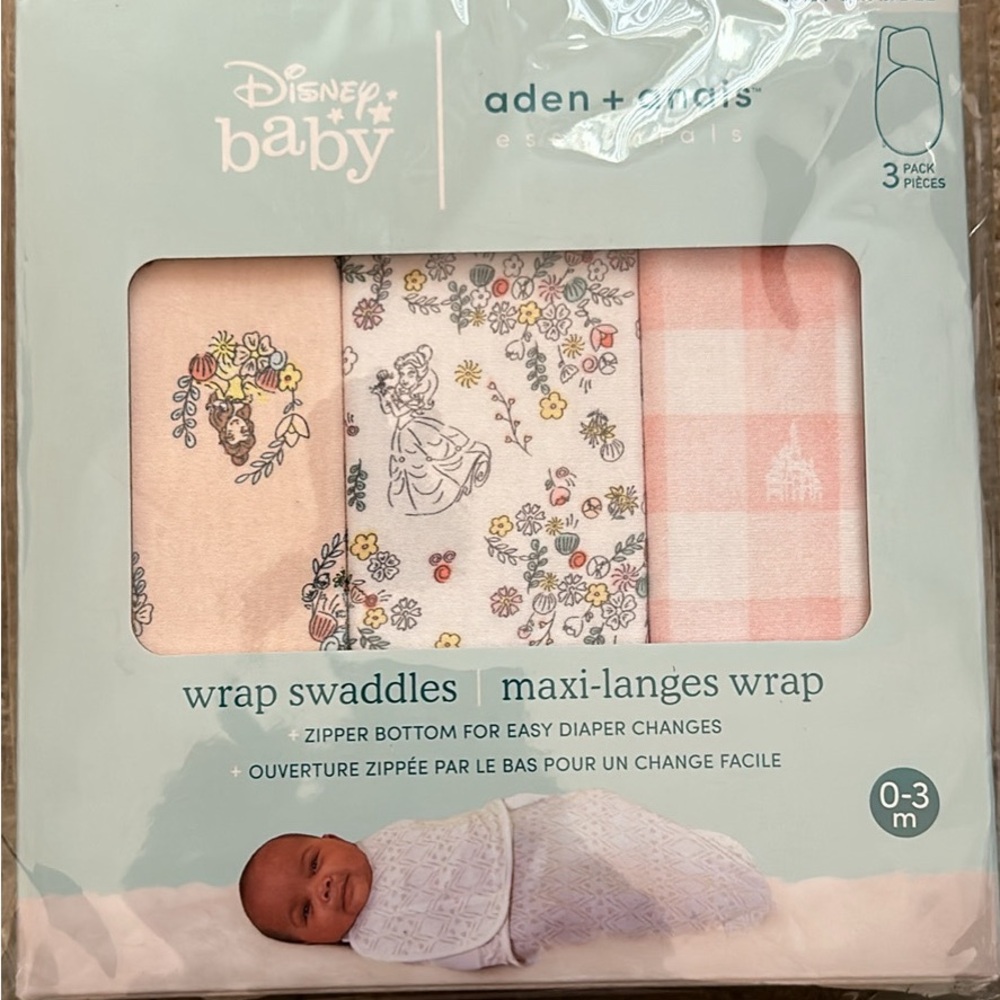 Aden and Anias Disney princess swaddle set